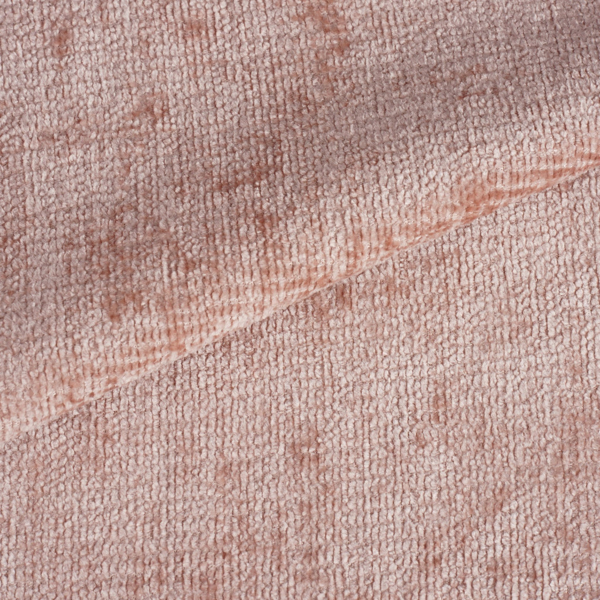 Set of 4 Scandinavian Dining Chairs Old Pink Chenille Fabric Swift - Without Armrests