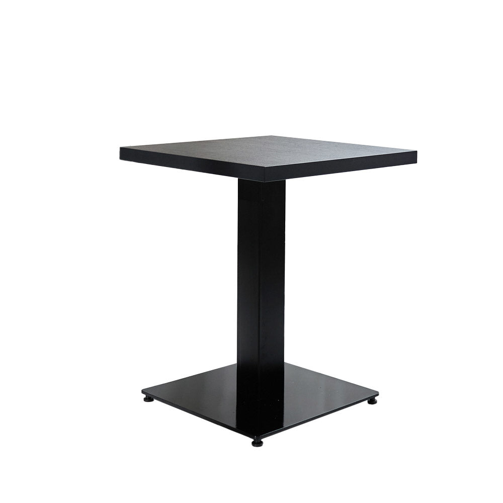 Robin Black table top Dimehouse Black LxWxH 73x73x7 Melamine White photo diagonal front view