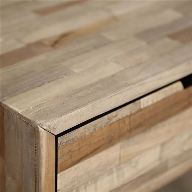 Bedside table Cloë DH Interior Weathered LxWxH 50x40x19 Teak Atmosphere photo detail