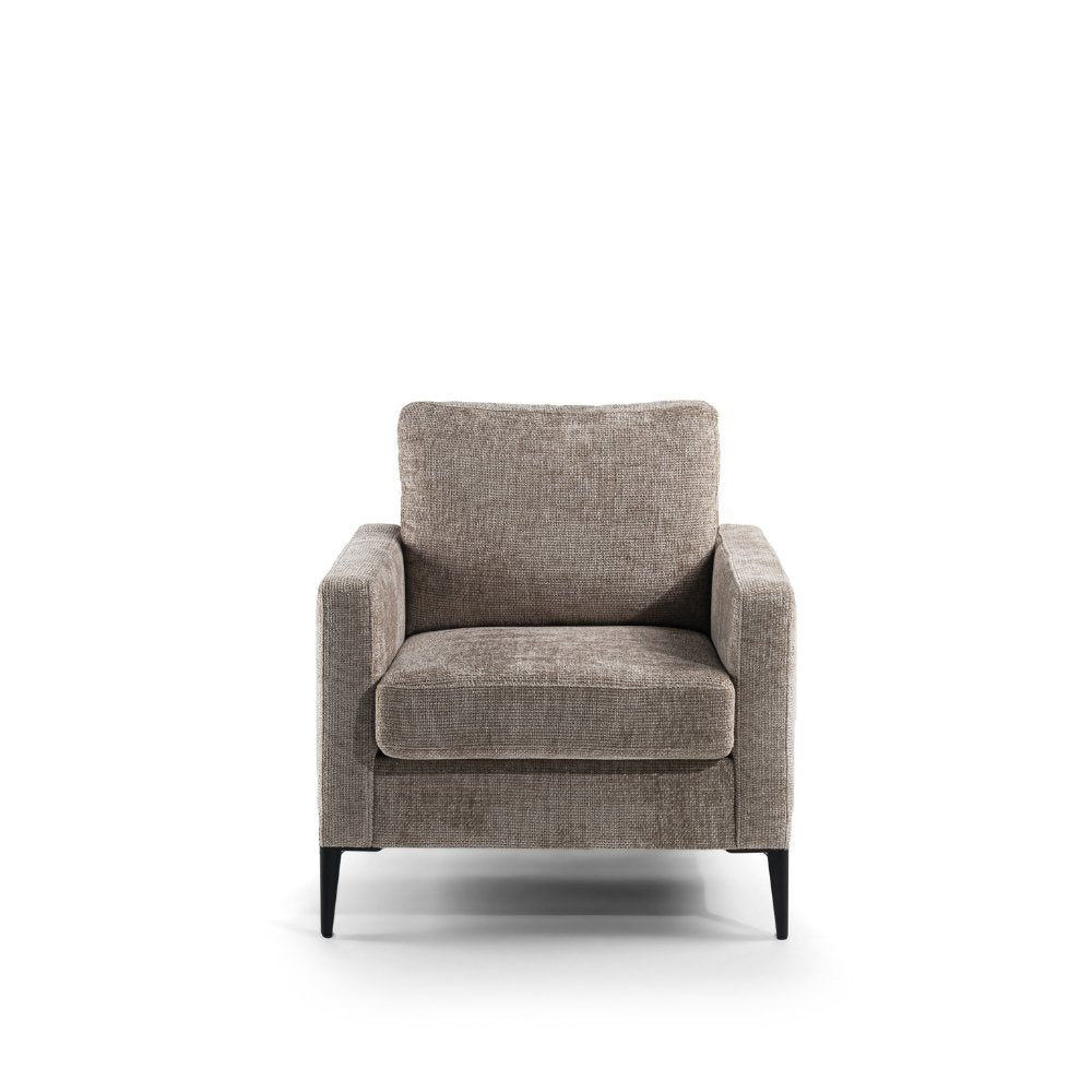Armchair Flora DH Interior Beige Fabric White photo front view