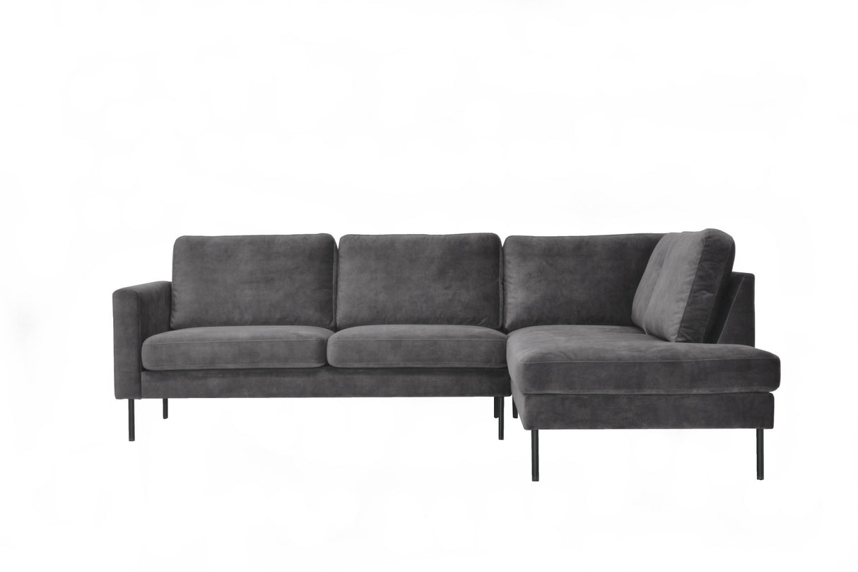Sofa Gaya DeGeBe Anthracite Fabric White photo front view