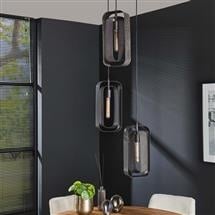 Hanging lamp Jeff DH Interior Black Metal Atmospheric photo diagonal front view