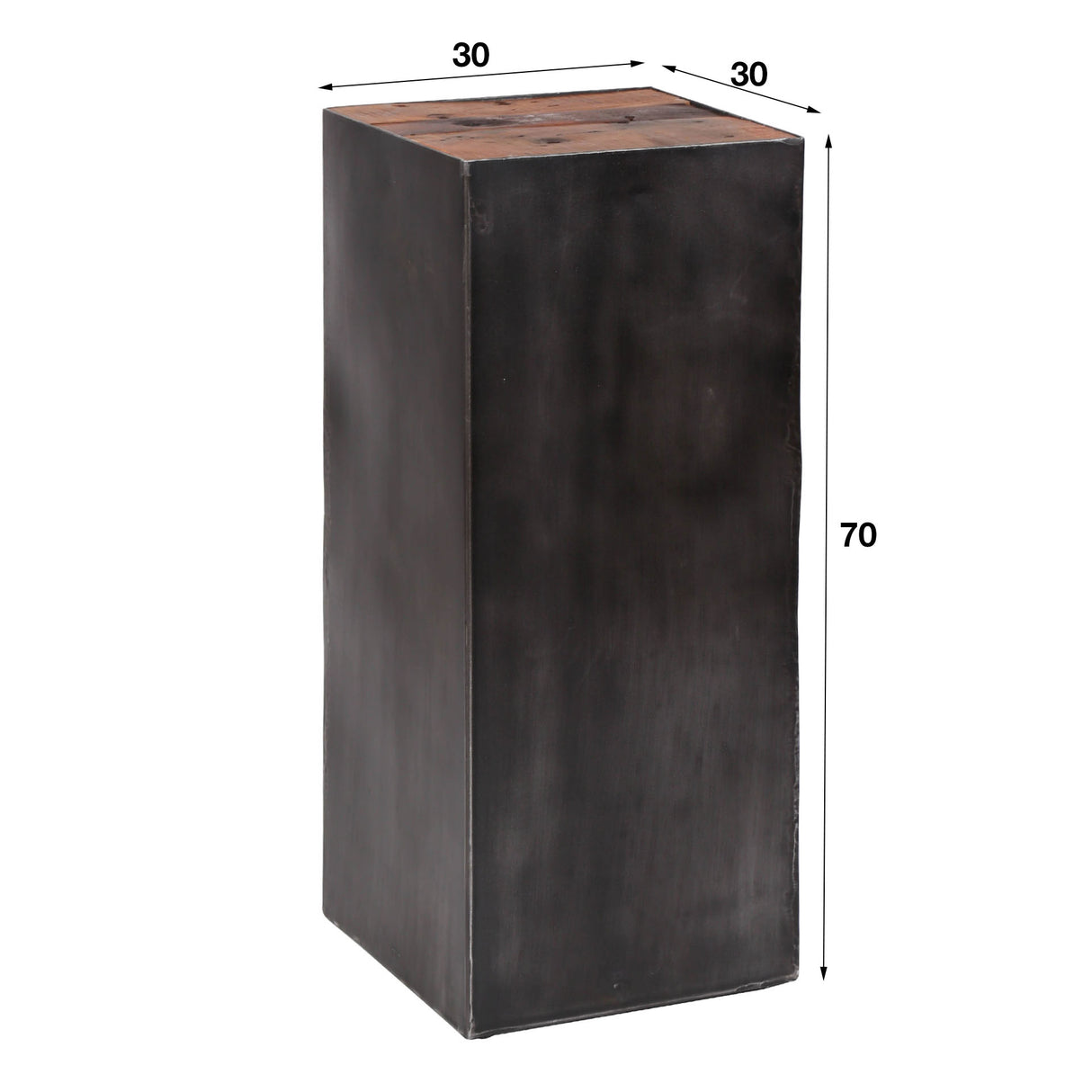 Flower column Crosby DH Interior Hardwood LxWxH 74x33x33 Hardwood White photo size indication