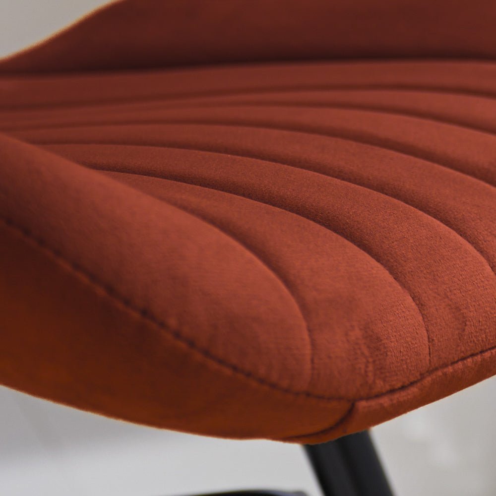 Dining room chair Beau velvet Dimehouse Copper LxWxH 71x67x49 Fabric Atmospheric photo detail