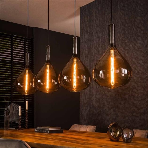 Hanging lamp Karen DH Interior Black LxWxH 102x58x39 Metal Atmospheric photo diagonal front view