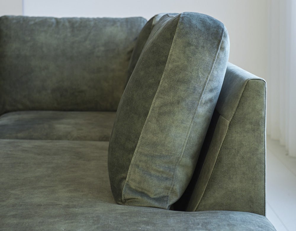 Sofa Gaya DeGeBe Green Fabric Atmospheric photo detail