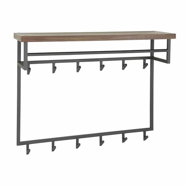 Coat rack Daya DH Interior Saja LxWxH 106x87x37 Saja wood White photo diagonal front view