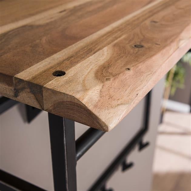 Coat rack Teun DH Interior Acacia LxWxH 102x84x35 Acacia wood Atmospheric photo detail