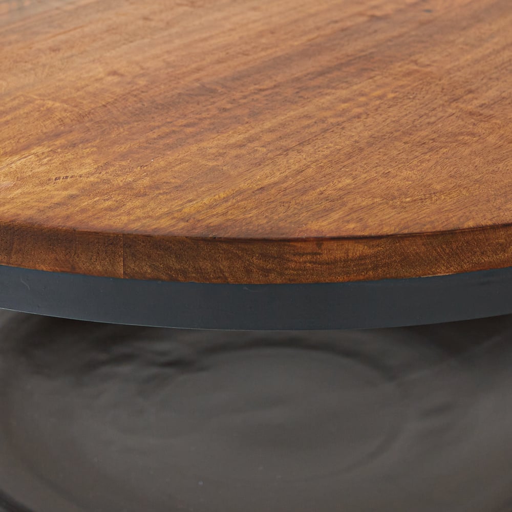 Coffee table Oxis Dimehouse Brown LxWxH 92x92x43 Mango wood Atmospheric photo detail
