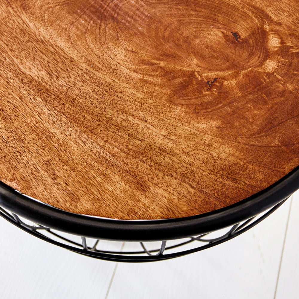Coffee table Mace Dimehouse Brown LxWxH 80x80x42 Mango wood Atmospheric photo detail