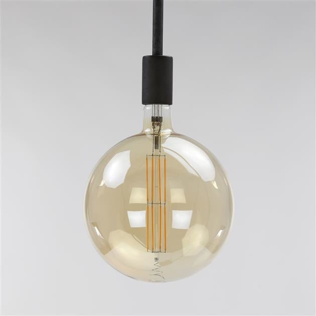 Light source LED filament sphere Ø20 DH Interior Amber color glass LxWxH 32x23x23 Amber color glass Atmospheric photo diagonal front view