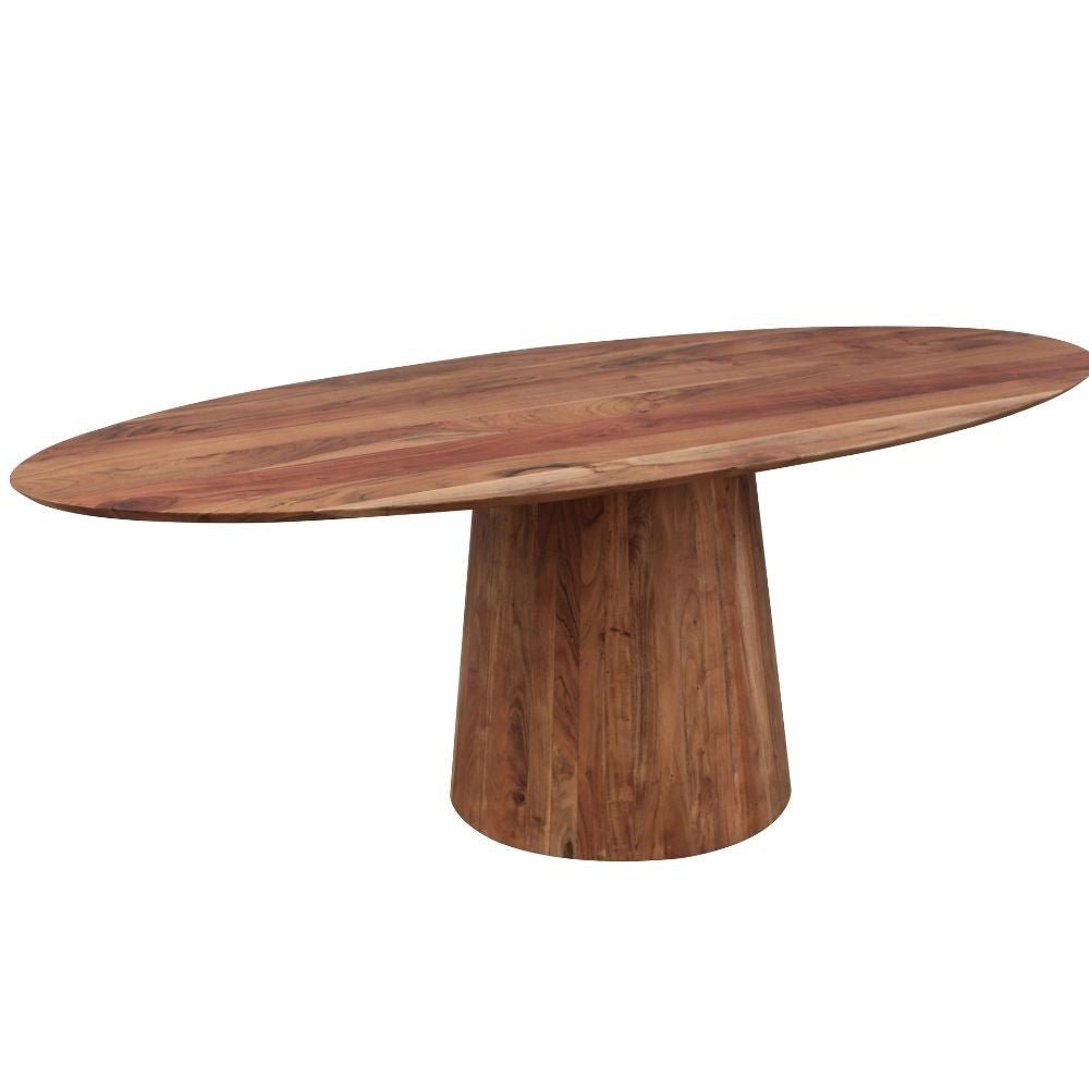Dining table Amelia Dimehouse Oak LxWxH 228x108x11 Acacia wood Atmospheric photo diagonal front view