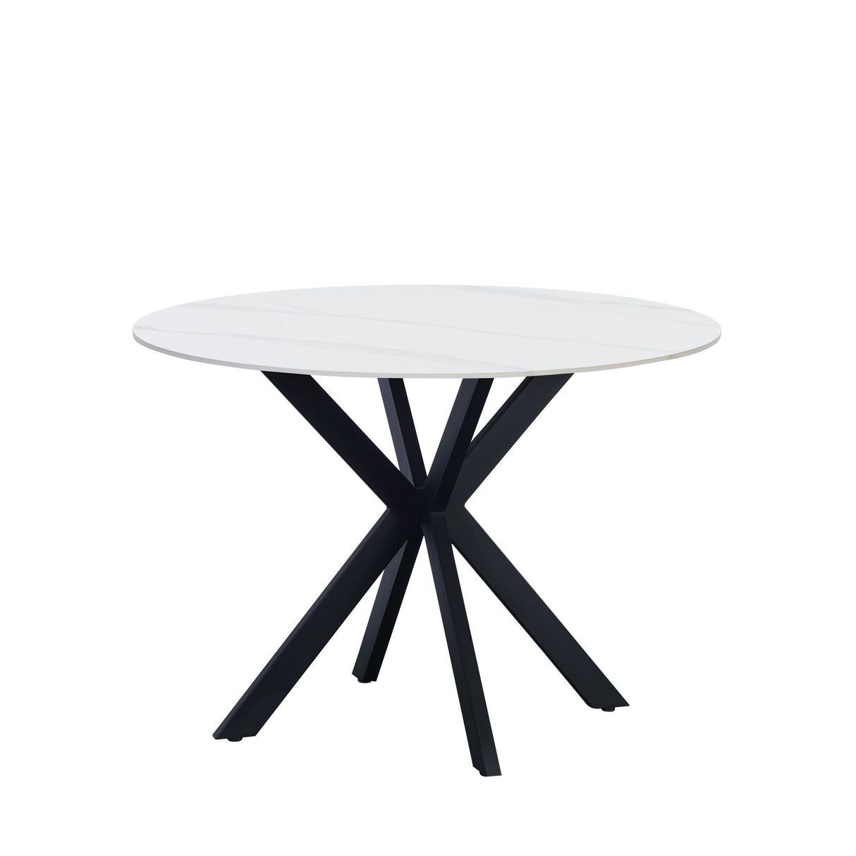 Dining table Yuna White Dimehouse White LxWxH 121x121x11 Sintered stone White photo front view