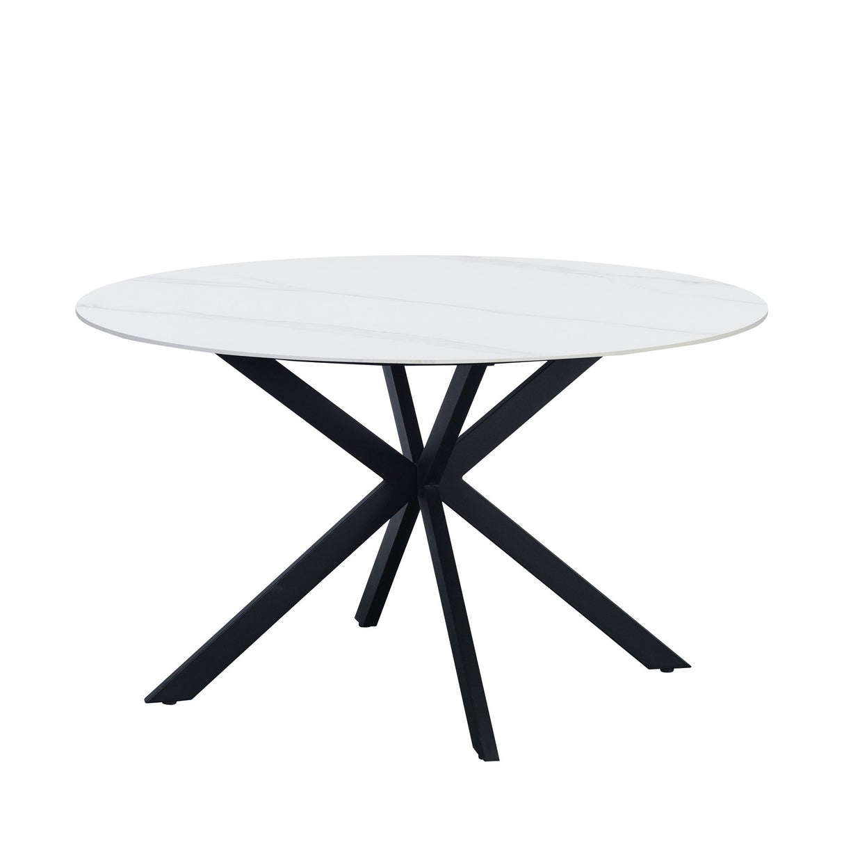 Dining table Yuna White Dimehouse White LxWxH 141x141x11 Sintered stone White photo front view