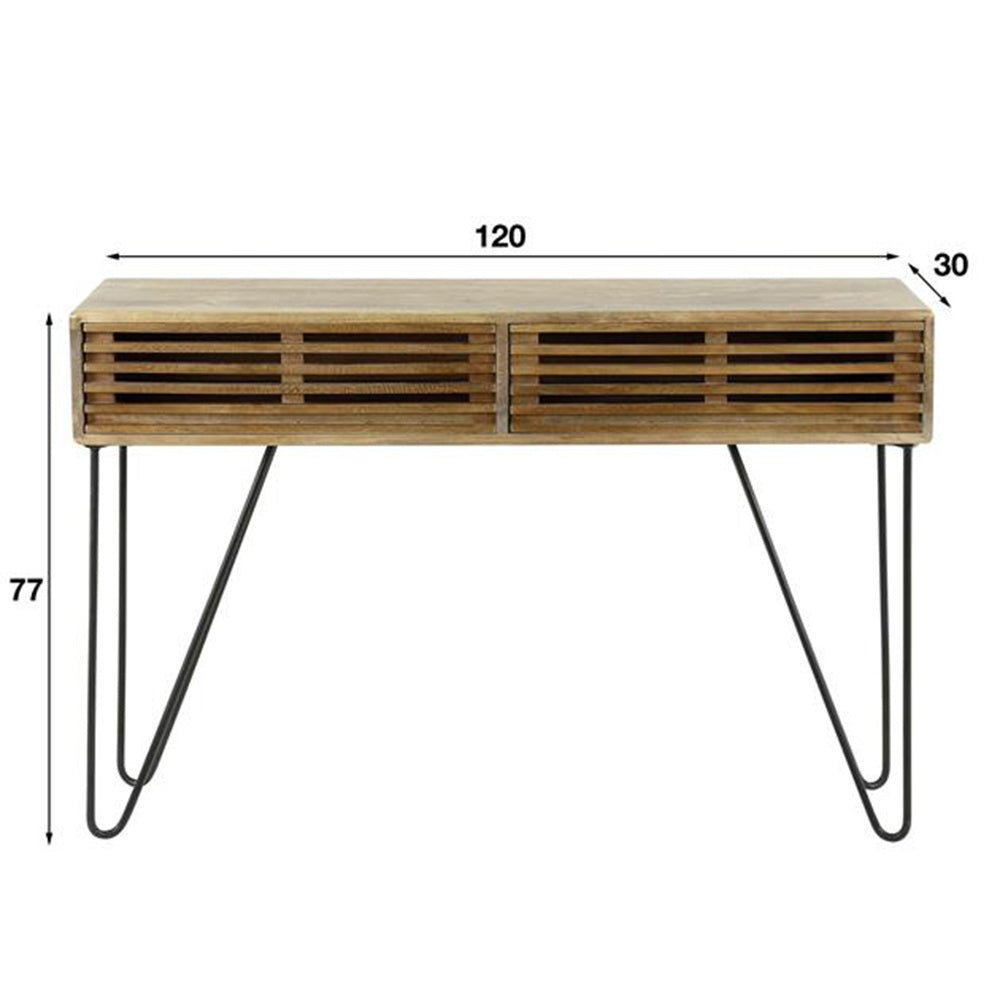 Dressing table Hans DH Interior Mango LxWxH 126x27x26 Mango wood White photo size indication