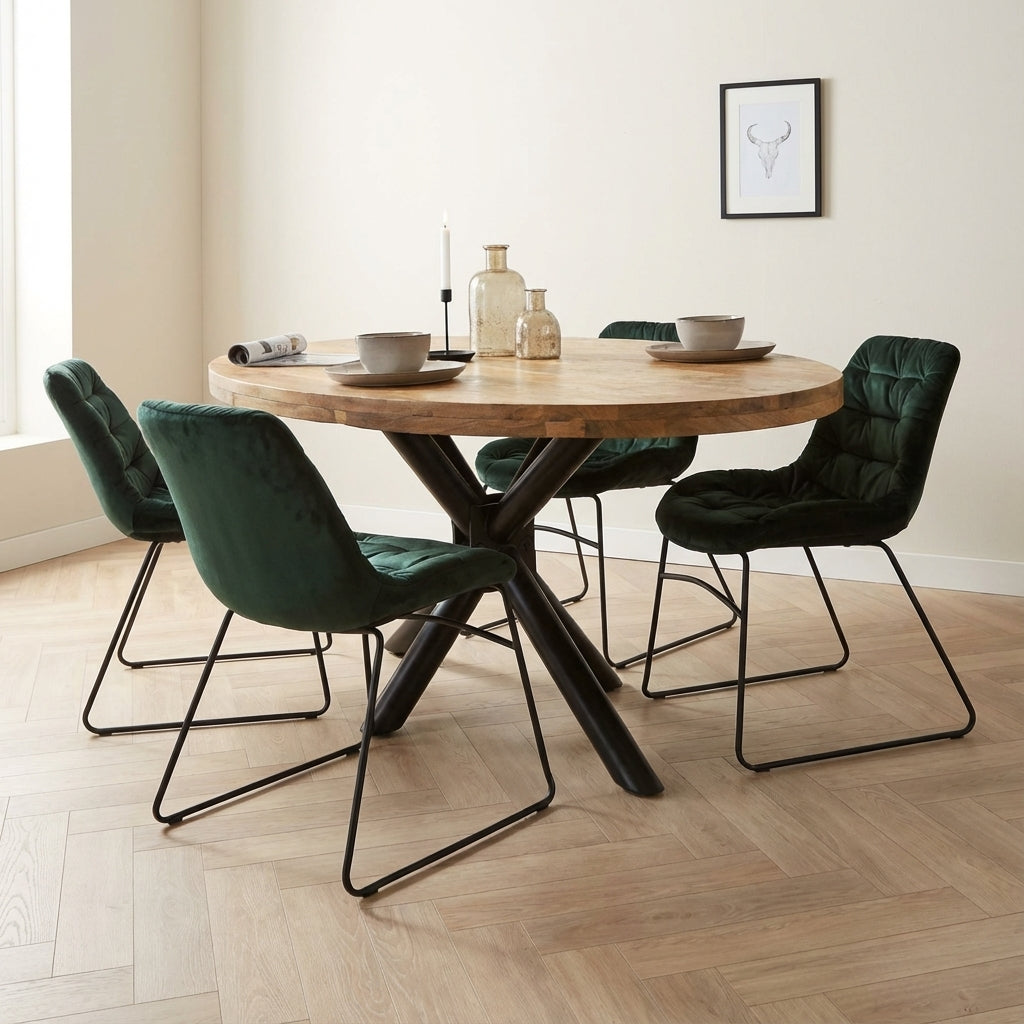 Mangohout eettafel - Dimehouse