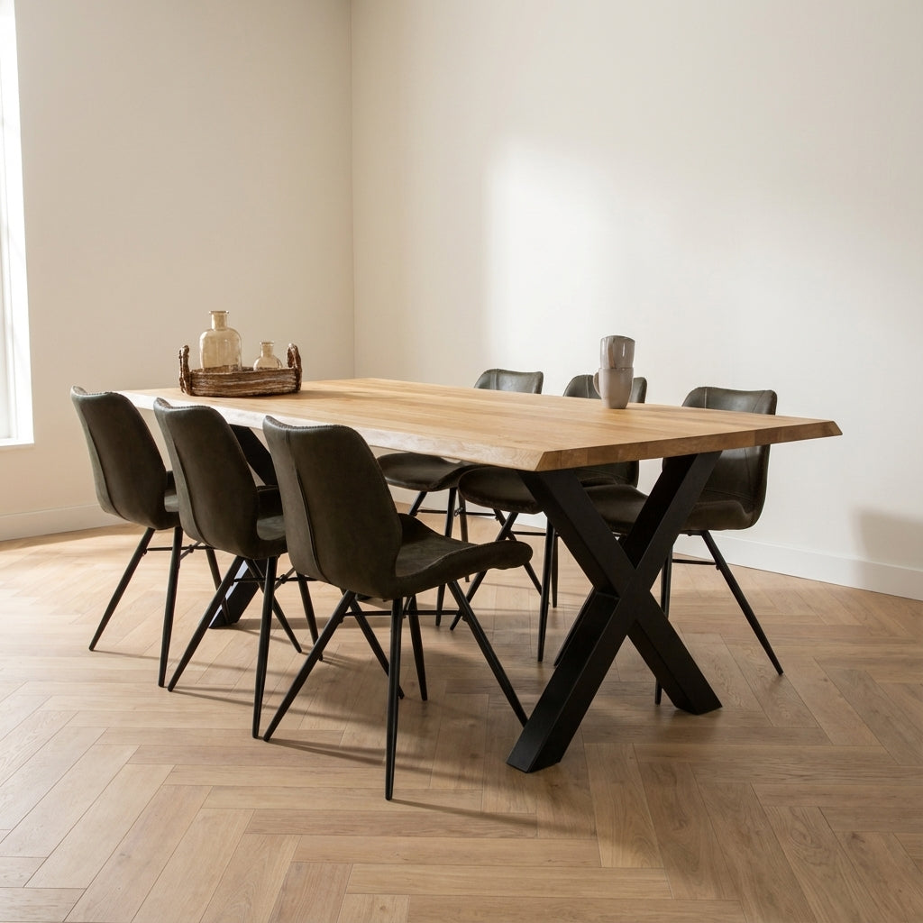 Eikenhout eettafel - Dimehouse