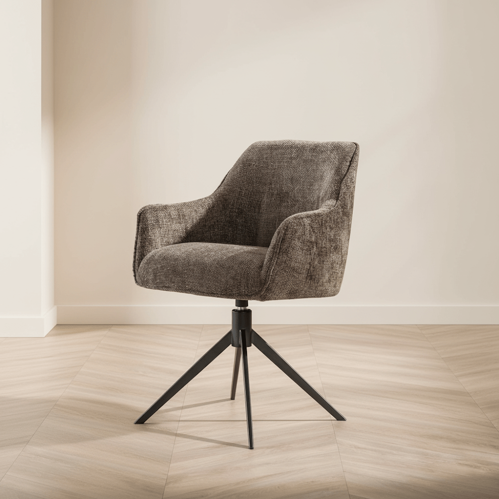 Eetkamerstoel taupe - Dimehouse