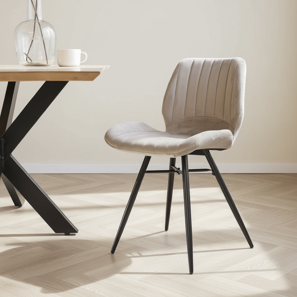 Velvet eetkamerstoel - Dimehouse