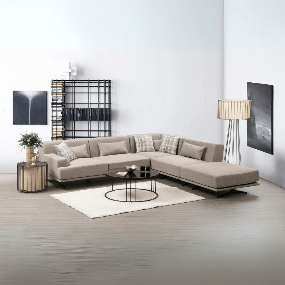 Hoekbank Rechts Bentley Beige