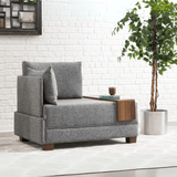 Armchair left fly gray