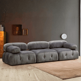 Banken - Modulaire bank 3 - zits Bubble velvet grijs - Dimehouse