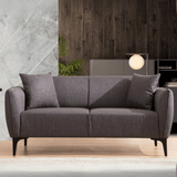 2-zits Bank Belissimo Donker Grijs