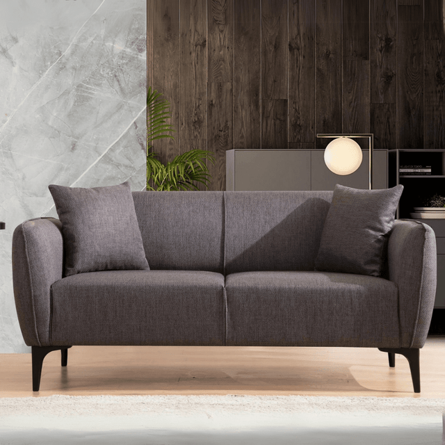 2-zits Bank Belissimo Donker Grijs