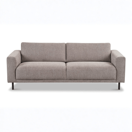 Modern 3-seater Taupe Fabric Sofa Aniko 213x90x78 cm 