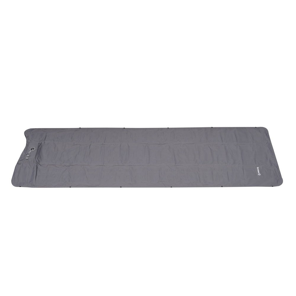 Air mattress 1 person with built-in inflation system 205x67x10 cm Dimehouse Gray LxWxH 23x15x15 Nylon White photo side view