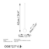 Wall lamp Gold 62 cm Metal Vortex 