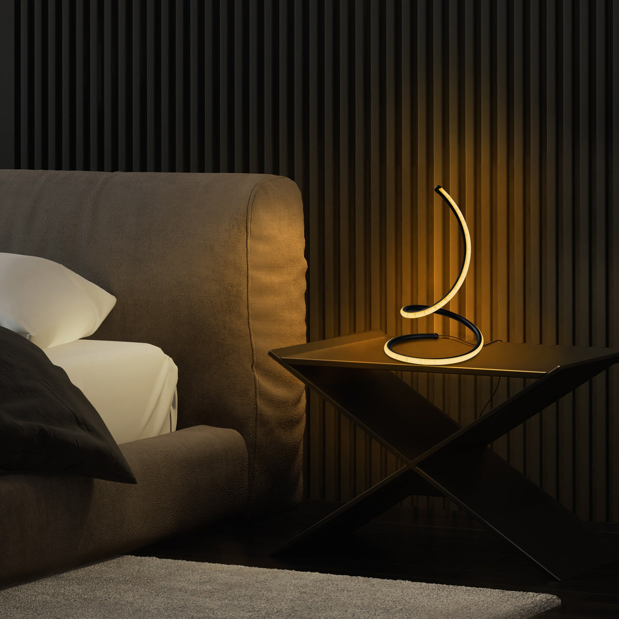 Table lamp Black Metal Nightstrike 