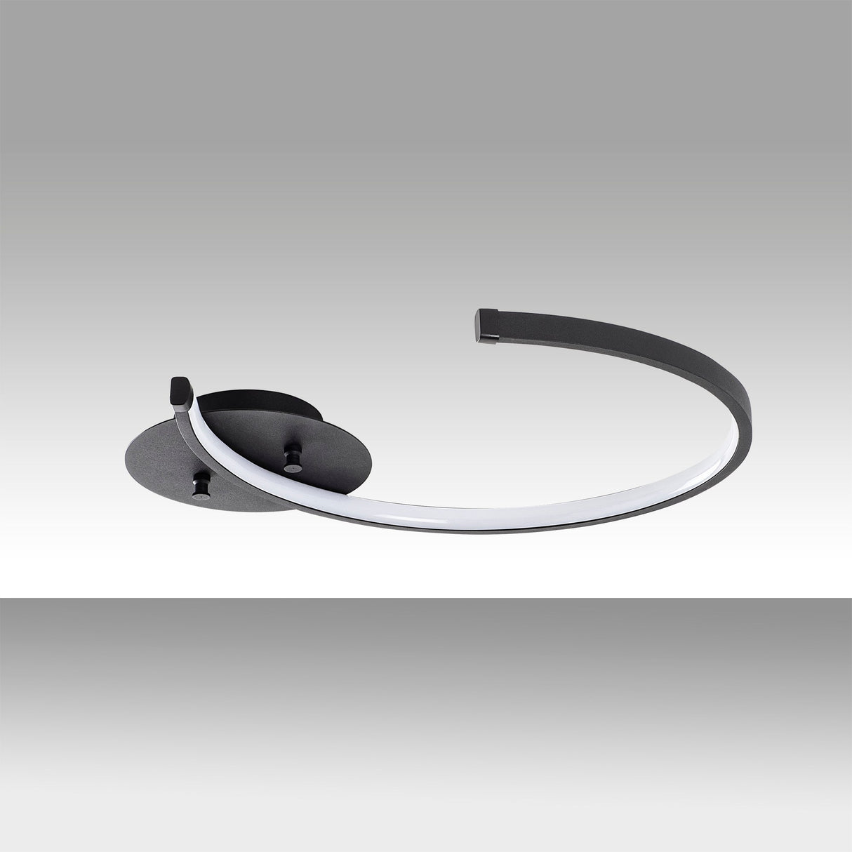 Ceiling lamp Black Metal Lunaris 