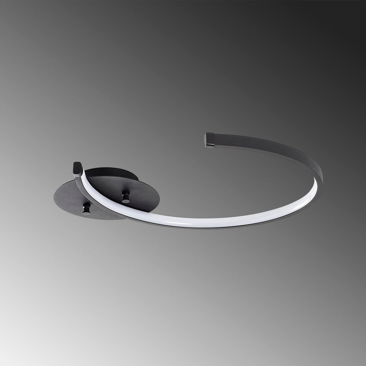 Ceiling lamp Black Metal Lunaris 