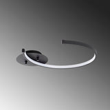 Ceiling lamp Black Metal Lunaris 