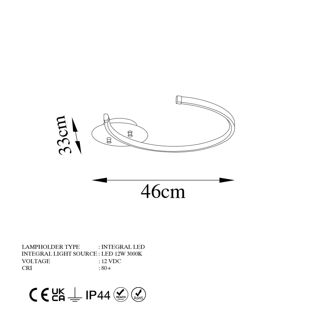 Ceiling lamp Black Metal Lunaris 