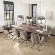 Dining tables - Danish Oval Dining Table Alo Acacia Wood Brown 300x120 cm - Dimehouse