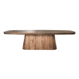 Danish Oval Dining Table Alo Acacia Wood Brown 300x120 cm 
