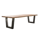 Industrial tree trunk Dining table Tristan Acacia Wood 300x100