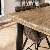 Indsutrail bar table Mango wood Wyatt 135x70 cm