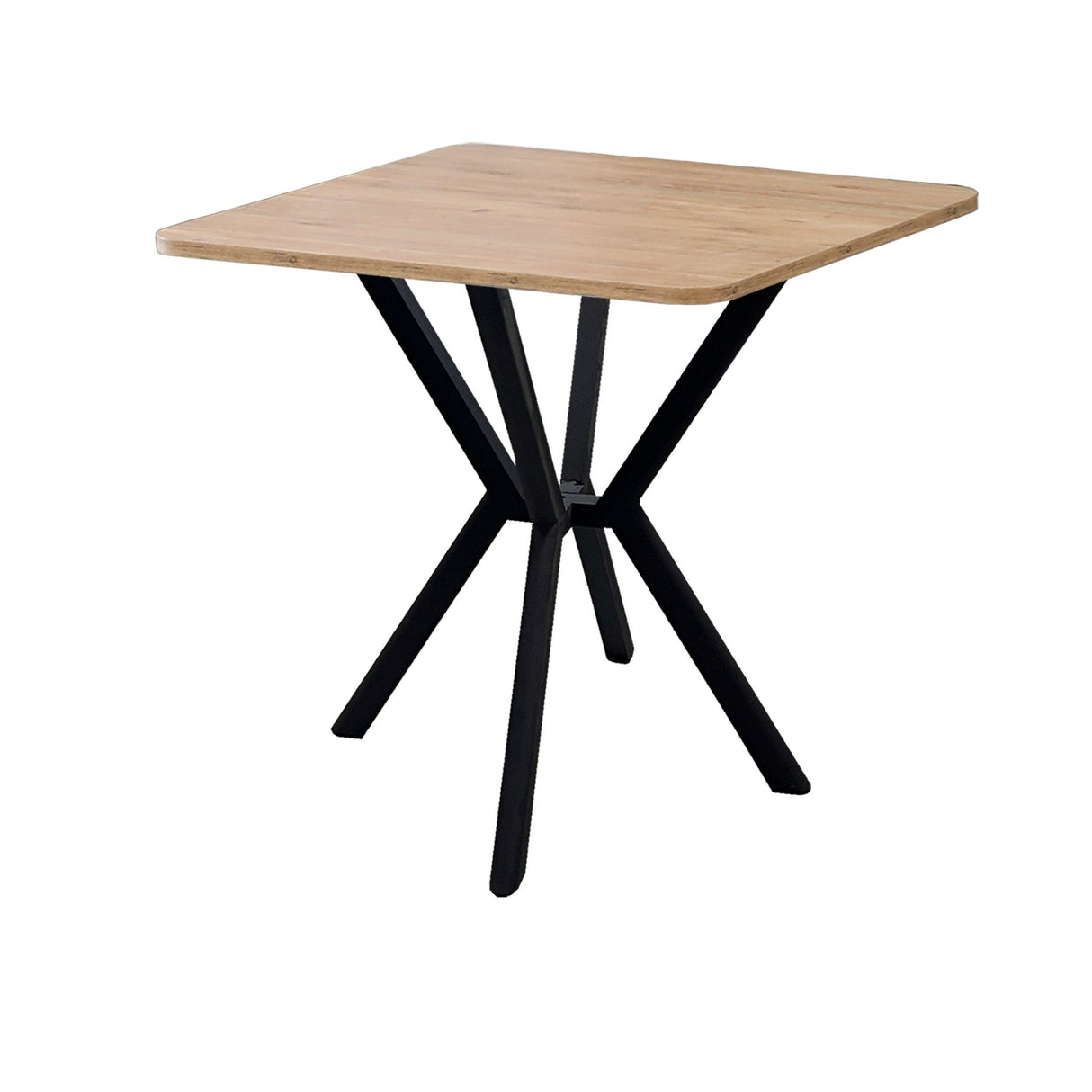 Elma dining table in walnut 70 x 70 cm Melamine-faced wood composite