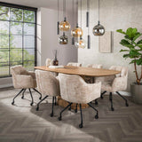 Dining table Sable 215 cm - Mango wood Sand 