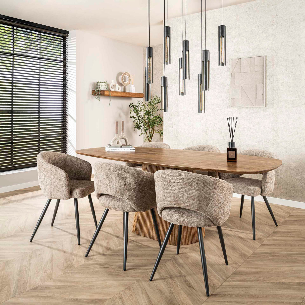 Dining table Sable 215 cm - Mango wood Sand 