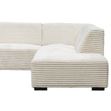 Sofa Gavi DeGeBe Cream Rib Fabric White photo detail