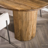 Dining Table Oval Mango Wood Maria 215x90 cm