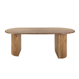Dining Table Oval Mango Wood Maria 215x90 cm