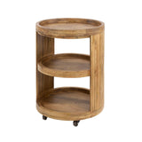 Bartrolley Mango wood sand color on wheels 