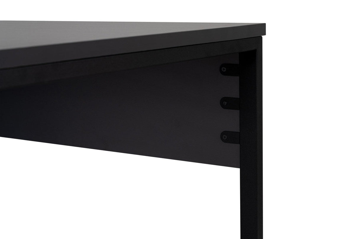 Study desk Twin Study Desk 240x60 cm Anthracite and black Anthracite Black Melamine 
