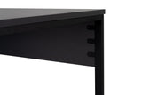 Study desk Twin Study Desk 240x60 cm Anthracite and black Anthracite Black Melamine 