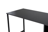 Study desk Twin Study Desk 240x60 cm Anthracite and black Anthracite Black Melamine 